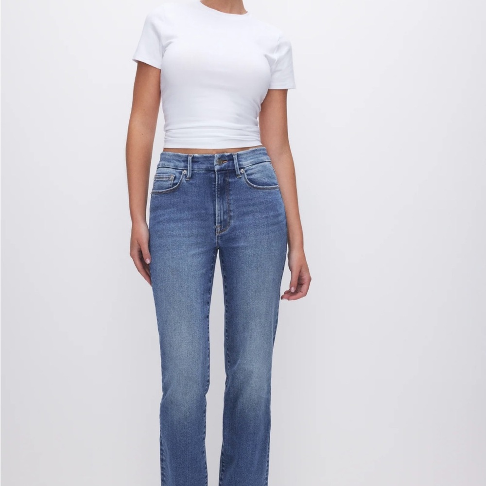 Good American Always Fits Good Legs Straight Jean sz 00-4